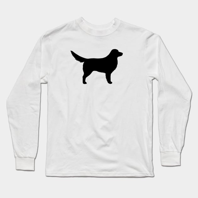 Nova Scotia Duck Tolling Retriever Silhouette Long Sleeve T-Shirt by Coffee Squirrel